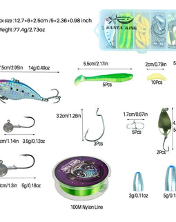 1.8m 2.1M Fishing Rod and Reel Line Lure Set Carbon Fiber Telescopic Fishing Rod 5.2:1BB Spinning Reel for Saltwater Freshwater - The Salty Outfitter