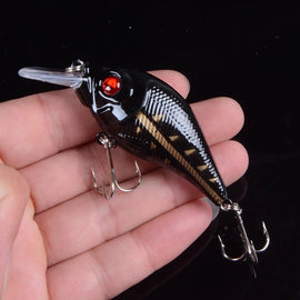 1pcs 7.5cm 10.2g Hard VIB Lures Fishing Minnow Bait Treble Hooks Sinking Crankbait Wobblers Fishing Tackle 3DEyes - The Salty Outfitter