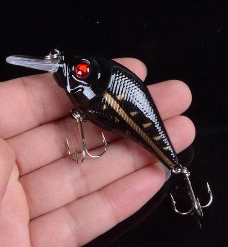 1pcs 7.5cm 10.2g Hard VIB Lures Fishing Minnow Bait Treble Hooks Sinking Crankbait Wobblers Fishing Tackle 3DEyes - The Salty Outfitter