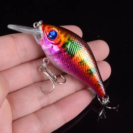 1pcs 7.5cm 10.2g Hard VIB Lures Fishing Minnow Bait Treble Hooks Sinking Crankbait Wobblers Fishing Tackle 3DEyes - The Salty Outfitter