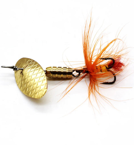 1pcs Spinner Spoon Lures 2g 3g 4g Rotating metal sequins bait treble Hooks Crankbait Hard Baits artificial Fishing Lure Tackle - The Salty Outfitter