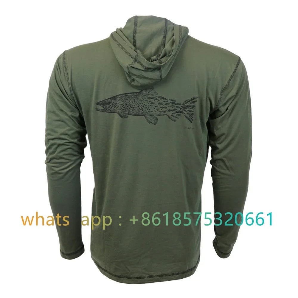 2025 Fishing Shirt Long Sleeve Sun Uv Upf30 Quick Dry Top Lightweight Men Fishing Clothes Sports Hunting Camping Shirt - The Salty Outfitter