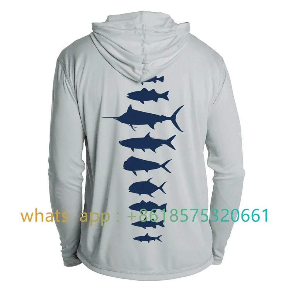 2025 Fishing Shirt Long Sleeve Sun Uv Upf30 Quick Dry Top Lightweight Men Fishing Clothes Sports Hunting Camping Shirt - The Salty Outfitter