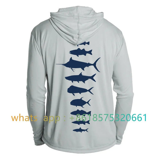 2025 Fishing Shirt Long Sleeve Sun Uv Upf30 Quick Dry Top Lightweight Men Fishing Clothes Sports Hunting Camping Shirt - The Salty Outfitter