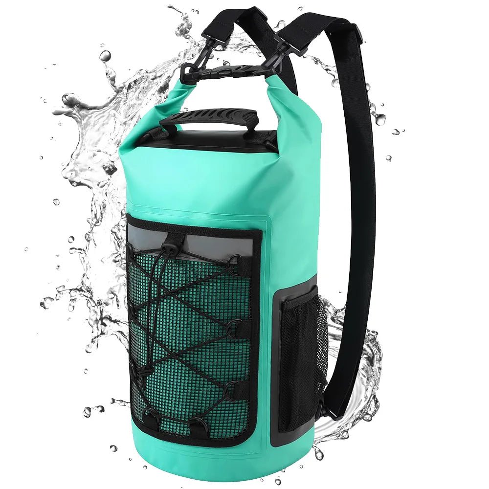 25L Waterproof Backpack Outdoor Sports Dry Wet Separation PVC Dry Bag for Swimming Drifting Boating Kayaking Camping Travel Bag - The Salty Outfitter
