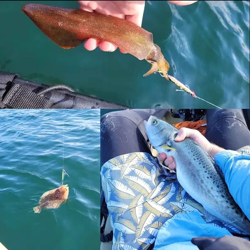 Aorace 5PCS Metal Jig Spoon 21g 30g 40g Shore Casting Jigging Fish Sea Bass Fishing Lure Artificial Bait Tackle box - The Salty Outfitter