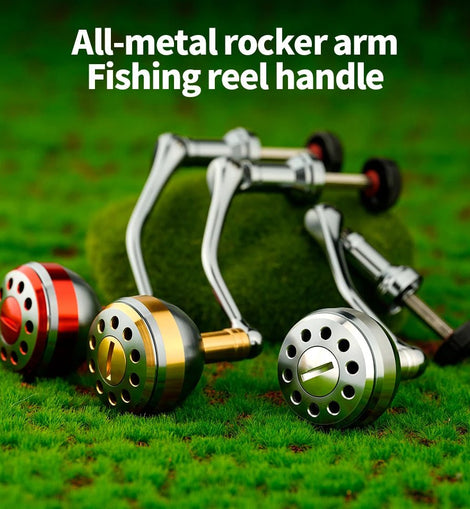 CHILENT Spinning Fishing Reels 500 - 7000 Replacement Handle Metal Ball Grip Aluminum Alloy Foldable Multiple Colors Handle - The Salty Outfitter