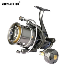 DEUKIO Long Shot Jigging Spinning Reel 8000 10000 12000 Series 8+1BB Surf Fishing Reels 44LB Max Drag Saltwater Big Reel - The Salty Outfitter