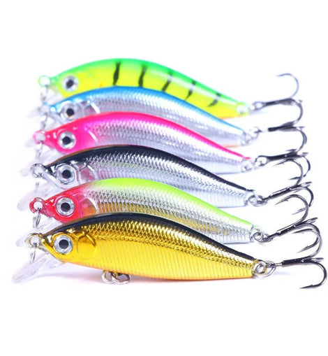 Fishing Gear Bionic Fake Bait5cm3gDouble Hook Long Casting Sinking Tongue Board Minnow Luya Bait - The Salty Outfitter