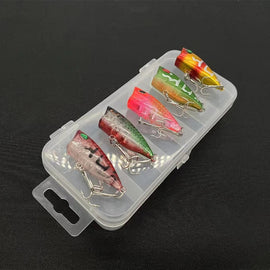 Fishing Gear Products 5 pcs Lure Bait Set 5 Colors 3D Eyes Floating Mini Wave Crawler Imitation Fake Baits Bait - like Hard Bait - The Salty Outfitter