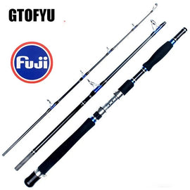Fishing Lure Rod 1.8m 2.1m 3 Section Superhard Lure 70 - 250g Trolling Fishing Rod Carbon Fast Surf Boat Raft Spinning Fishing Rod - The Salty Outfitter