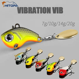 Fishing Lure Set 5pcs Wobble Rotating Metal VIB Vibration Bait Spinner Spoon Jig Sea Lures Artificial Hard Baits Sequins Tackle - The Salty Outfitter