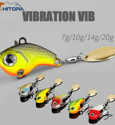 Fishing Lure Set 5pcs Wobble Rotating Metal VIB Vibration Bait Spinner Spoon Jig Sea Lures Artificial Hard Baits Sequins Tackle - The Salty Outfitter