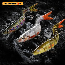 Fishing Lures Multi Jointed Swimbait Crank Bait Slow Sinking Bionic Artificial Bait Freshwater Saltwater Trout Bass Fishing Acce - The Salty Outfitter