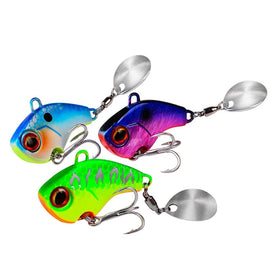 Fishing Lures Wobble Rotating Metal Vib Vibration Bait Winter Fishing 6g 15g 28g Artificial Hard Baits Spinner Spoon Lure Pesca - The Salty Outfitter