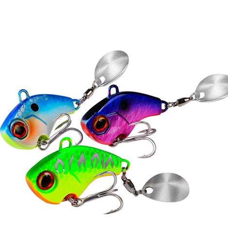 Fishing Lures Wobble Rotating Metal Vib Vibration Bait Winter Fishing 6g 15g 28g Artificial Hard Baits Spinner Spoon Lure Pesca - The Salty Outfitter