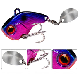 Fishing Lures Wobble Rotating Metal Vib Vibration Bait Winter Fishing 6g 15g 28g Artificial Hard Baits Spinner Spoon Lure Pesca - The Salty Outfitter