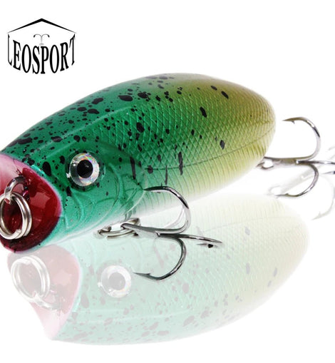 Fishing Lures Wobblers Bait - Isca Trolling - Top Feather - Hooks Water - Bass New Popper Artificial - The Salty Outfitter