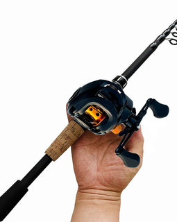 Fishing Rod and Reel Combo Set Telescopic Lure Rod Spinning Casting Short Jigging Rod 1.5m - 2.4m Baitcasting Reel Max Drag 8kg - The Salty Outfitter