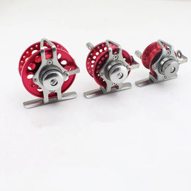 Fly Ice Fishing Reels Fish Line Wheel All Metal with Drag 40 - 60 Left Right Hand Reels Line Runner - The Salty Outfitter