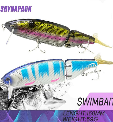 Jointed Bait 160mm 59g Swimbait Fishing Lures Hard Body Floating Bass Pike Fishing Bait Tackle Drt Klash Swimbait - The Salty Outfitter