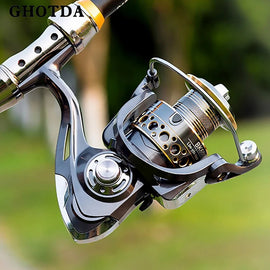 Lightweight Spinning Reel 2000 3000 4000 5000 6000 7000 Coil 5.2:1 Lure Fishing Reels Tackle for Trout Peche Bass Pike Zander - The Salty Outfitter