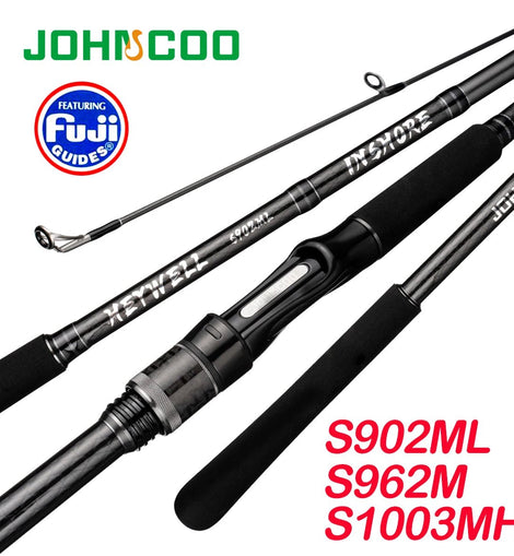Long casting Fishing rod Inshore Fishing rod for seabass 2.7m 3.0m 3.3m Fishing Rod For Spinning rod With Fuji rings - The Salty Outfitter