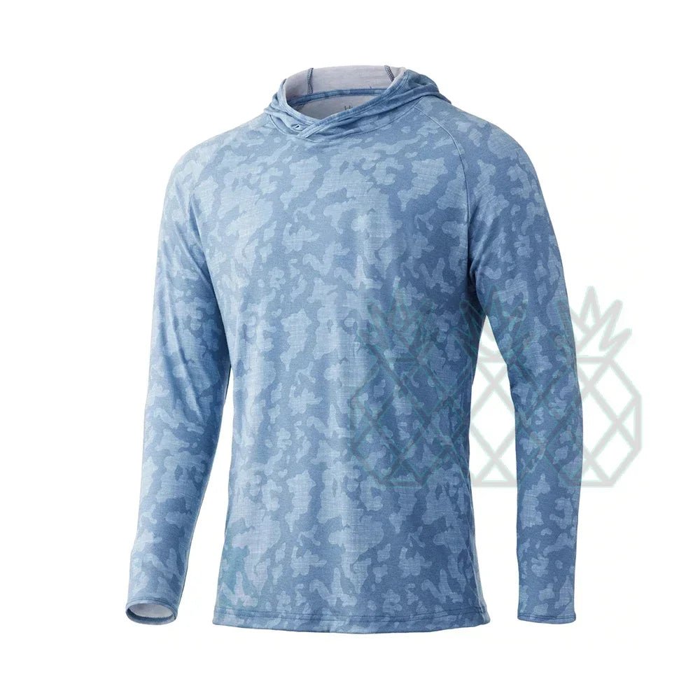 Men HUK Hoodie Fishing Shirts Long Sleeve Sunscreen Quick Dry Sweatshirt Summer Breathable UV Resistant Fishing Clothing Pesca - The Salty Outfitter