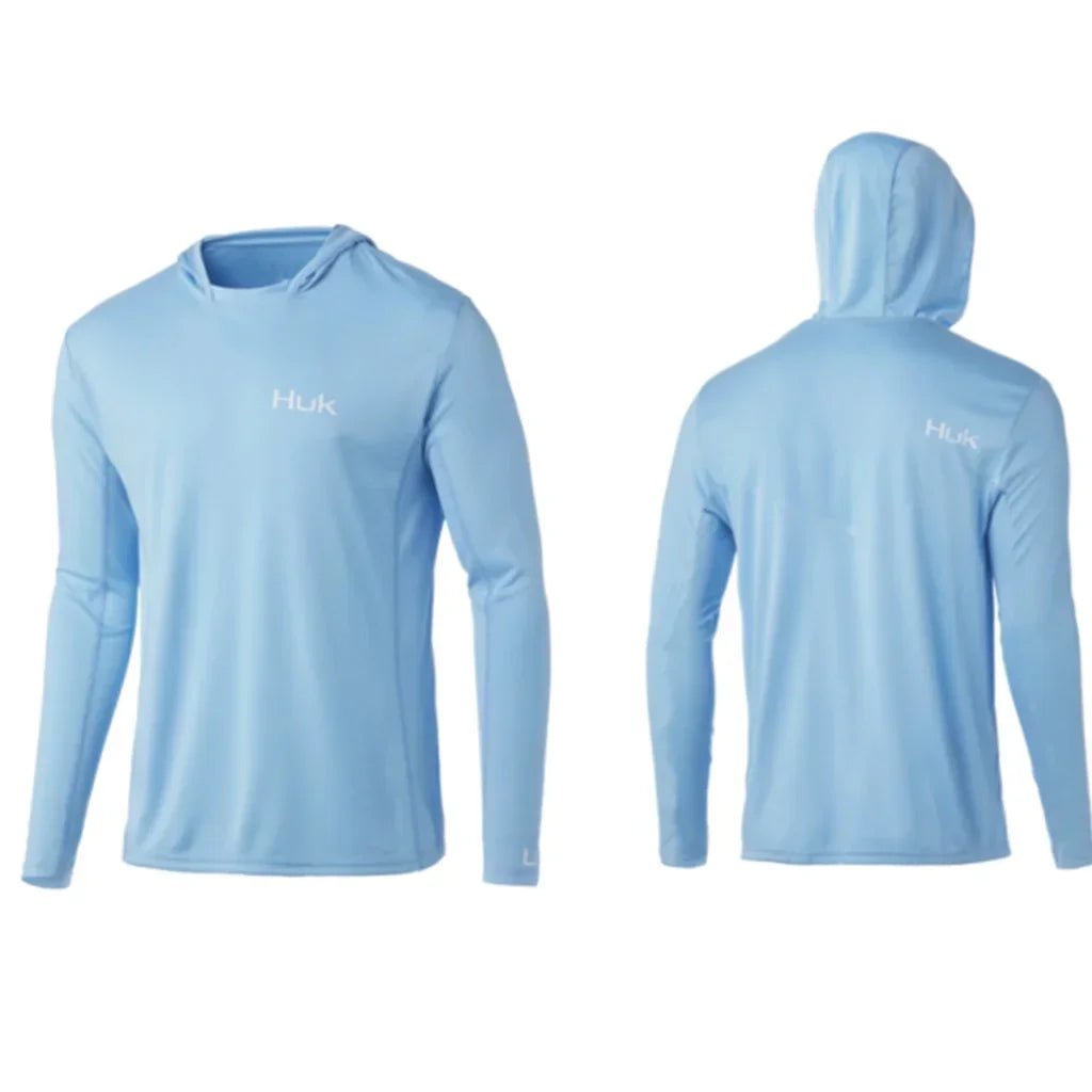 Men HUK Hoodie Fishing Shirts Long Sleeve Sunscreen Quick Dry Sweatshirt Summer Breathable UV Resistant Fishing Clothing Pesca - The Salty Outfitter