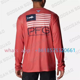 Men's PFG Fish Long Sleeve Shirt Fishing Shirts Gear UV Protection Camisa Pesca Hood Upf 50 Breathable Angeln Bekleidung Angling - The Salty Outfitter