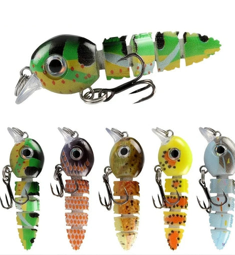 Multi Jointed Swimbait 5.5cm/4g Fishing Lures Crankbait Lifelike Hard Fish Baits Small Fishing Lure Set Wobblers Tackle - The Salty Outfitter