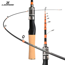New Casting Telescopic fishing rod Spinning 150cm Portable Fishing Rod Short Mini Fiberglass Lure Rod Travel Fishing Equipment - The Salty Outfitter