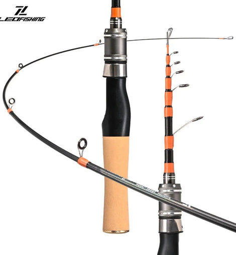 New Casting Telescopic fishing rod Spinning 150cm Portable Fishing Rod Short Mini Fiberglass Lure Rod Travel Fishing Equipment - The Salty Outfitter