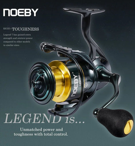 Noeby Spinning Fishing Reel 3000 4000 5000 6000 Max Drag 25kg Long Casting Aluminum Spool 5.2:1 Zinc Alloy Gear Fishing Reels - The Salty Outfitter