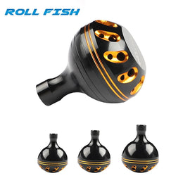 ROLLFISH 1PC Fishing Reel Handle Metal Knob Reel Rocker Arm Grip Ergonomics Design DIY Modification Fishing Equipment Tackles - The Salty Outfitter