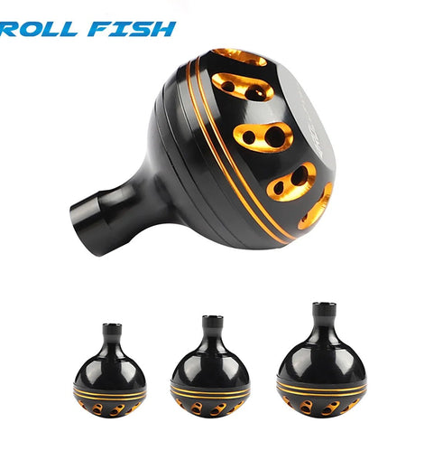 ROLLFISH 1PC Fishing Reel Handle Metal Knob Reel Rocker Arm Grip Ergonomics Design DIY Modification Fishing Equipment Tackles - The Salty Outfitter