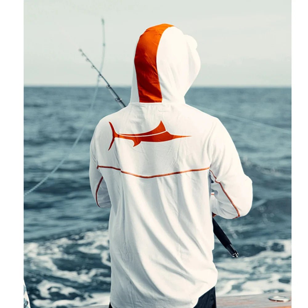 Sailing Hoodies Gear Fishing Long Sleeve Hooded Shirts Blusas Para Pesca Fish Performance Apparel Camisa De Pesca Uv Manga Longa - The Salty Outfitter