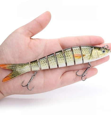 Sinking Wobblers Fishing Lures Multi Jointed Swimbait Hard Bait Fishing Tackle For Bass Isca Crankbait13.5cm 19g - The Salty Outfitter