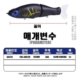 Slow Sinking SwimBaits Fishing Lures 30G Whopper Vibration Soft Tail Or Pike And Bass Hard Baits Isca Artificiall Accessories - The Salty Outfitter