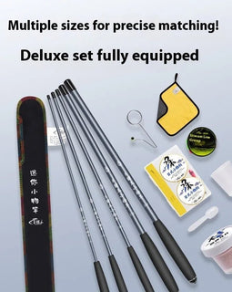 Small fishing rod, ultra light and ultra - fine short section hand - held fishing rod, beginner fishing rod set, stream rod - The Salty Outfitter