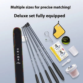 Small fishing rod, ultra light and ultra - fine short section hand - held fishing rod, beginner fishing rod set, stream rod - The Salty Outfitter