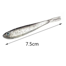 Soft Bait Fish Swimbait Fork Tail With Hook& Without Hooks Fishing Lure Artificial Silicone Bait Fishing Tackle Goods - The Salty Outfitter