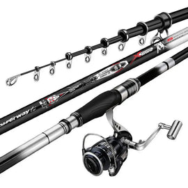 Super Hard Rock Fishing Rod Ultra Light Telescopic Distance Throwing Rod Heavy Fishing Weight Long Section Hand Pole Pesca Gear - The Salty Outfitter