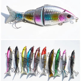 Swimbait Fishing Lure Minnow 5 Segment Sea Float Bait 12cm 21g Hard Joint Bait Lures 1 Piece Sale - The Salty Outfitter