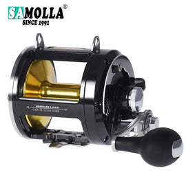 Trolling Drum Fishing Reels All Aluminum Alloy Body Sea Saltwater Accessories Drag 30KG Jigging Reel Boat Carretilha De Pesca - The Salty Outfitter