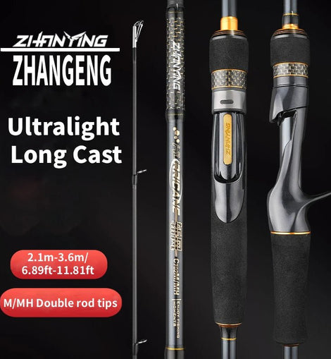 ZHANYING ZHANFENG Lure Rod, M/MH Twin Tips, All - Round, Spinning/Casting, Multi - section portable, Long - Distance Bass & Pike Perch - The Salty Outfitter